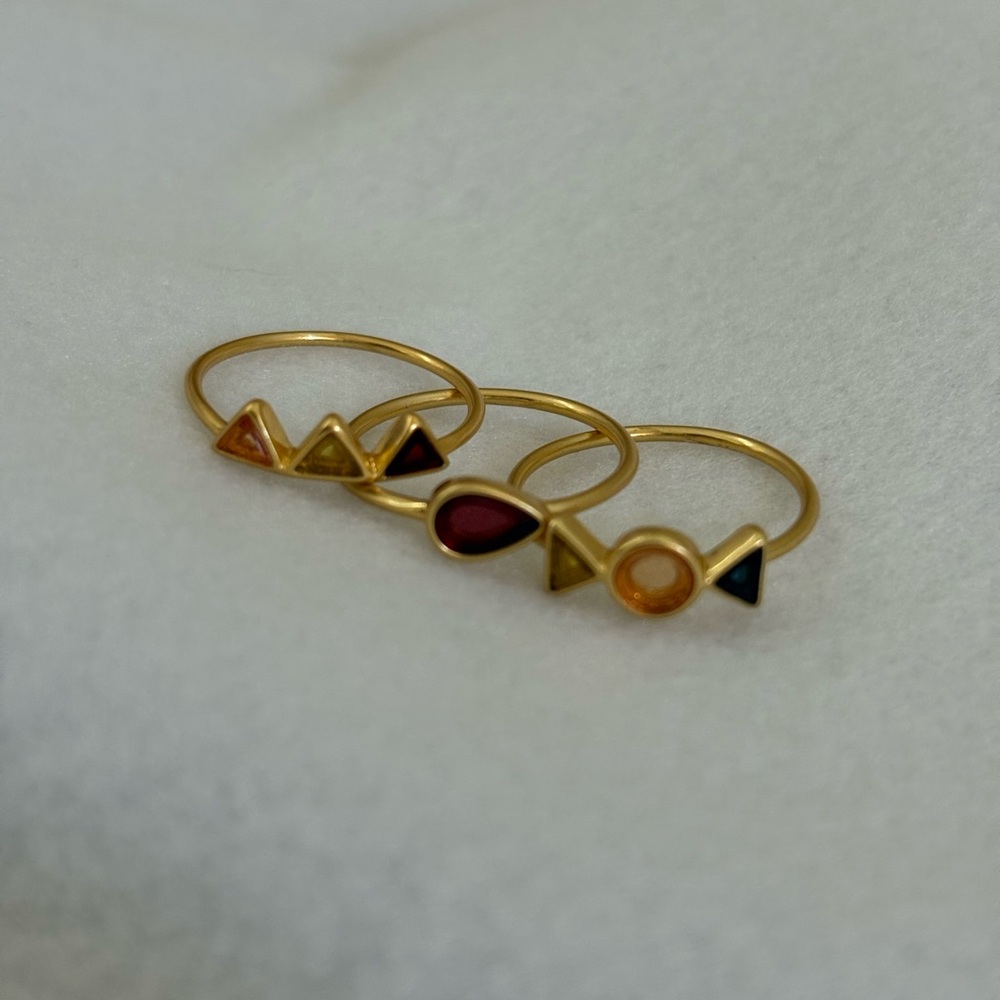 Madewell Gold Stackable Rings - image 1